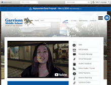 Tablet Screenshot of garrisonmiddleschool.org